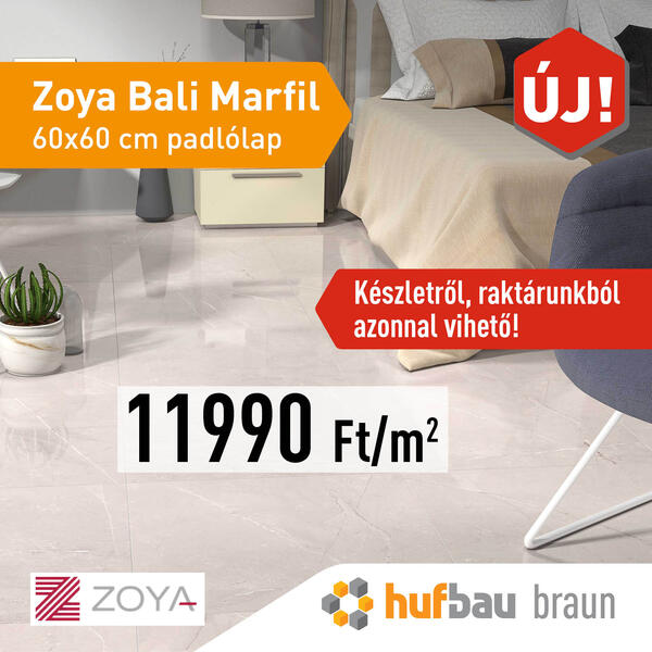 Zoya Bali Marfil 60x60 cm padlólap